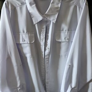 Kim Rogers White Polyester Blouse